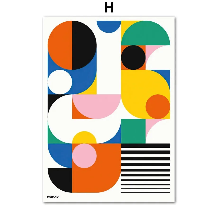 Bauhaus Geometric Wall Art