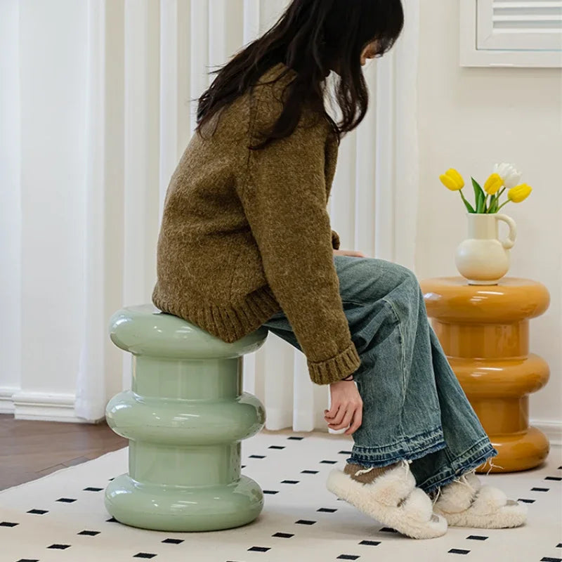 Nordic Minimalist Low Stool