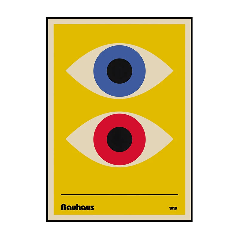 Bauhaus Chair Abstract Poster