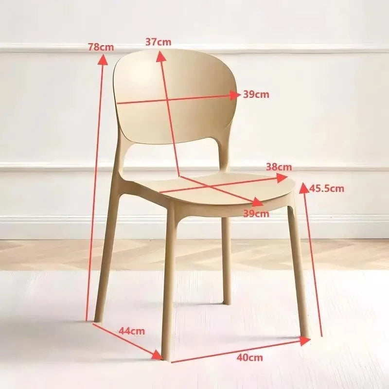 Foldable Nordic Dining Chair
