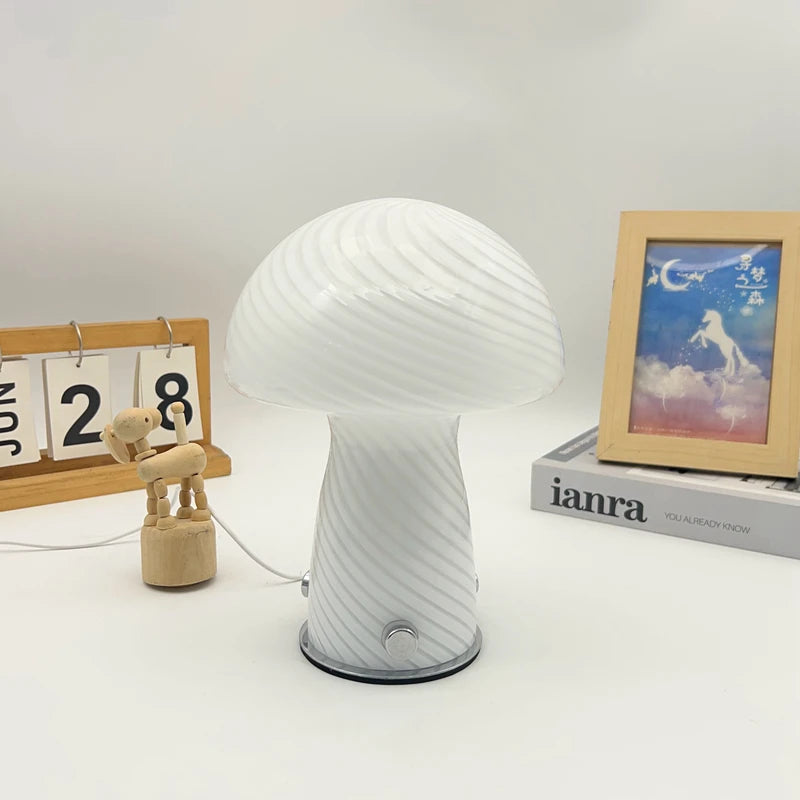 Glass Mushroom Lamp