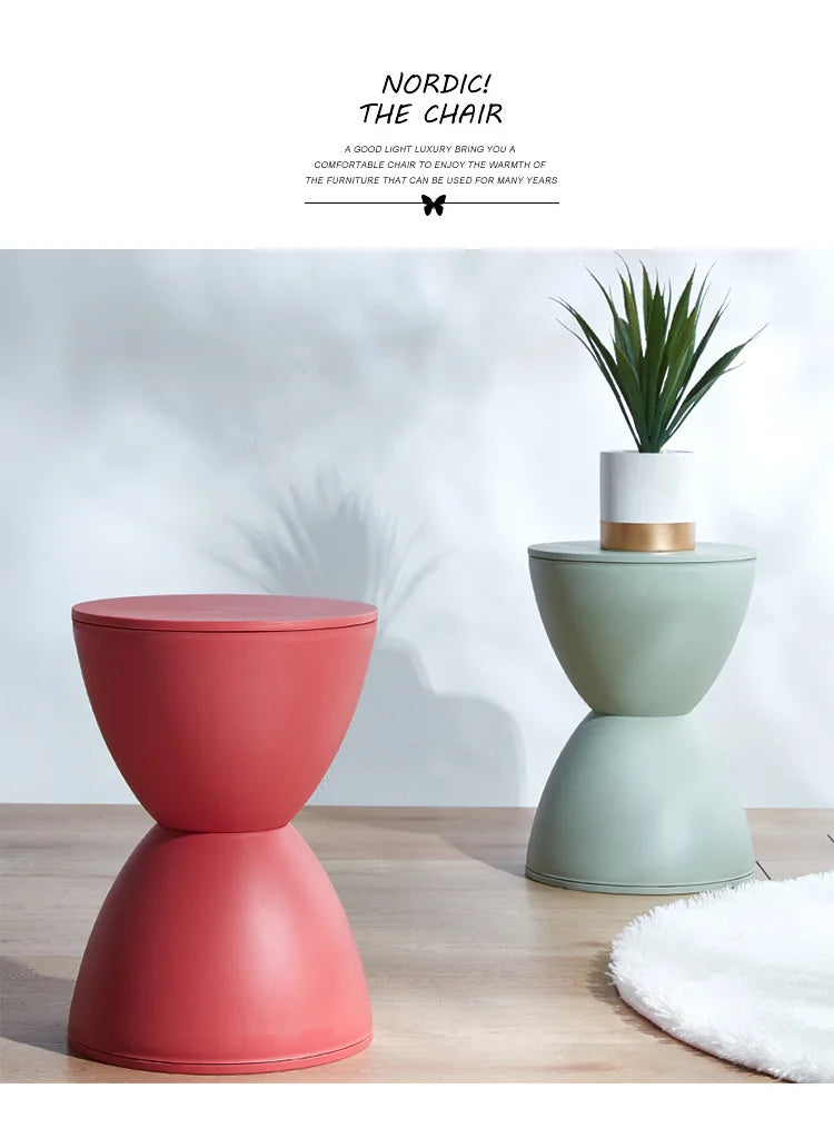 Prince stool Nordic plastic round stool fashionable simple low stool simple modern