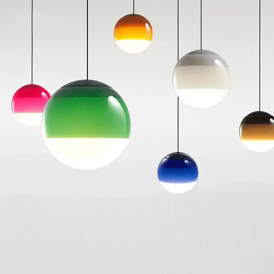 Nordic Glass Dome Pendant Lamp