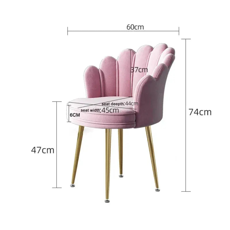 Nordic Fabric Backrest Chair