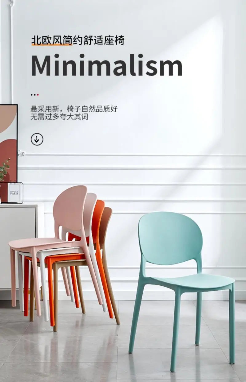 Foldable Nordic Dining Chair