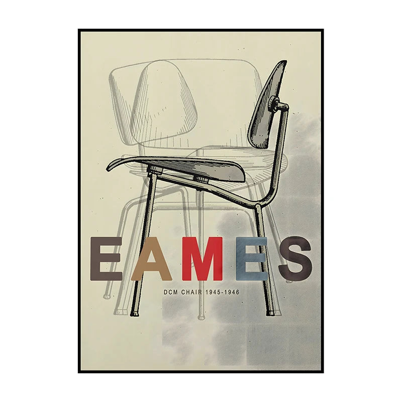 Bauhaus Chair Abstract Poster