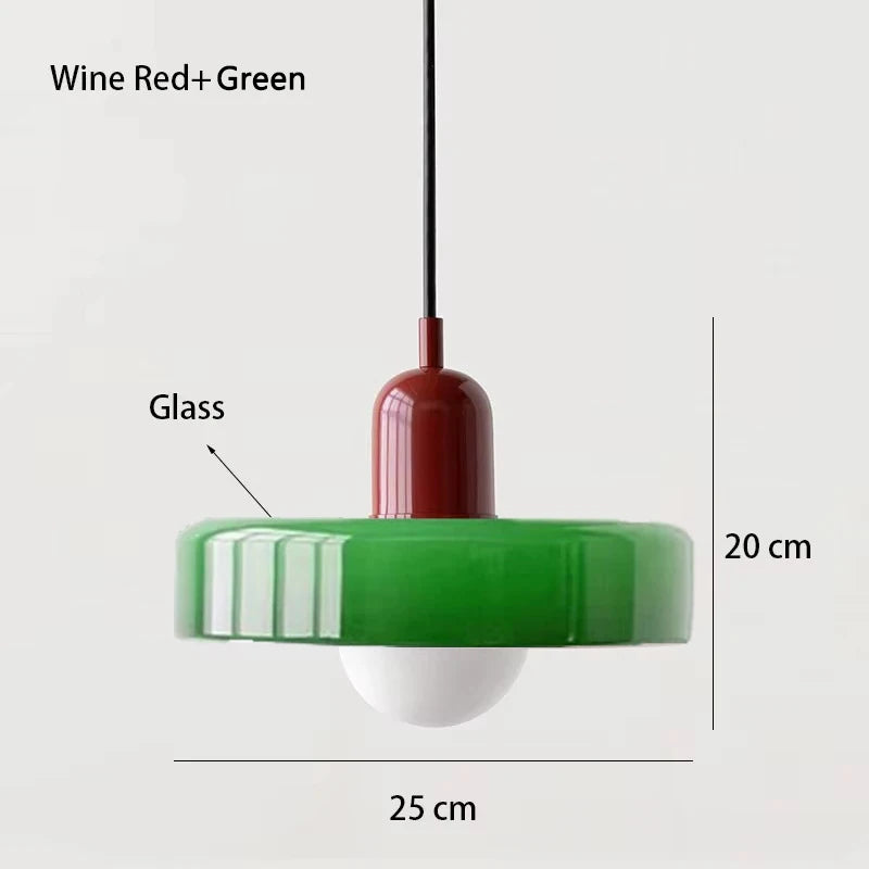 Nordic Retro Glass Pendant Lamp