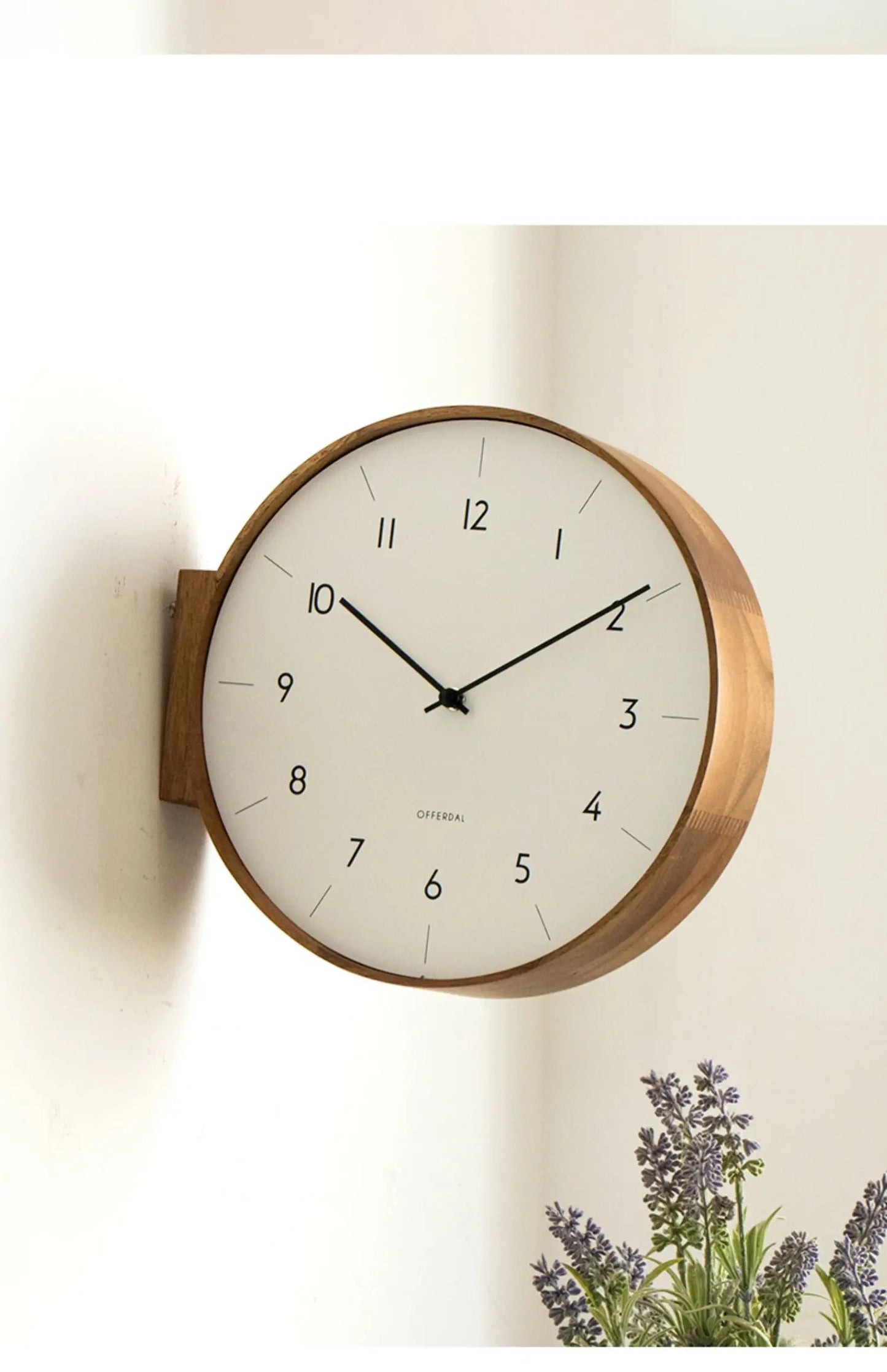 Japanese-Style Double-Sided Wall Clock