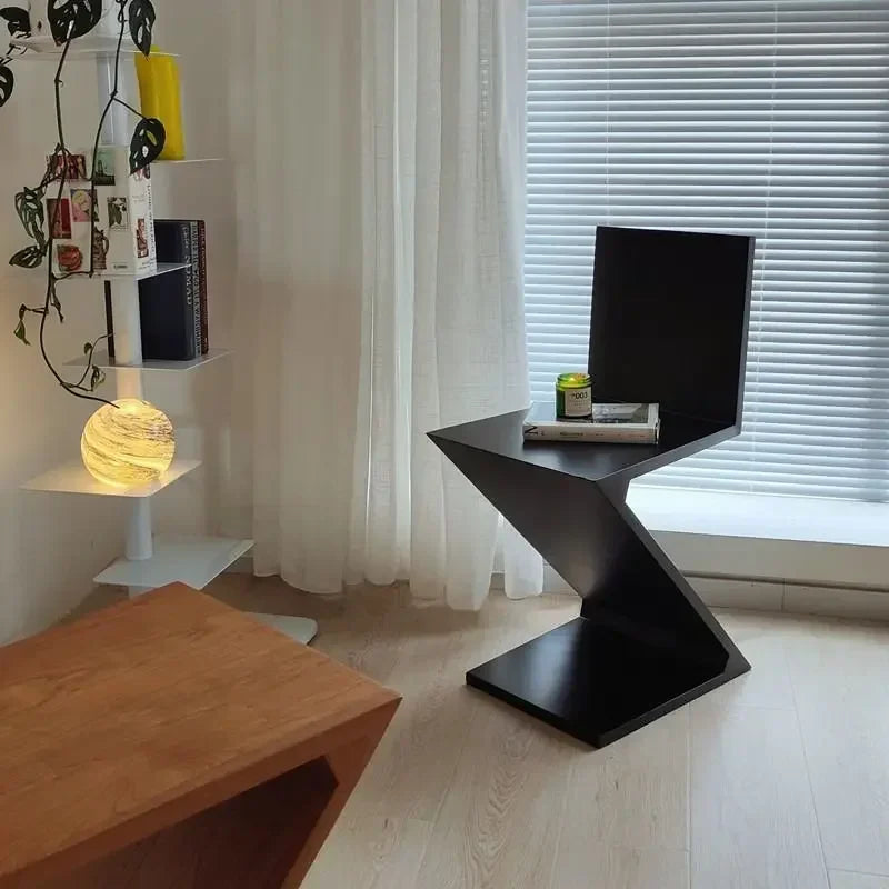 Nordic Z-Shaped Wood Chair