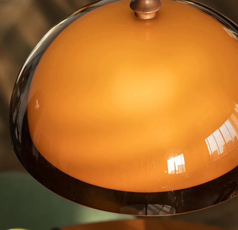 Brown Acrylic Lampshade Pendant Light With Dark Wood E27 Bulb For Dining Room Bar Bedroom Wire Adjustable