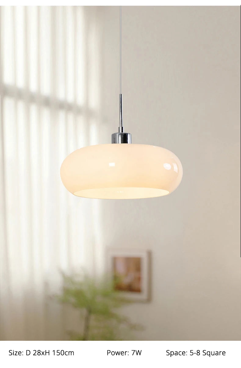 Orange Glass Pendant Light