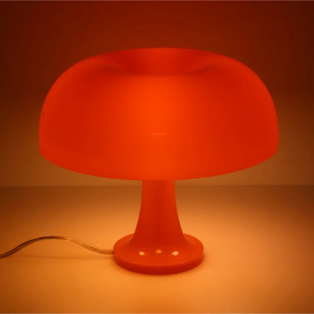 Orange Danish Mushroom Lamp
