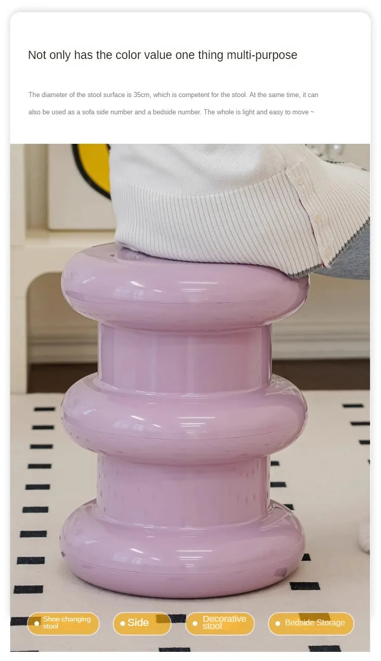 Nordic Minimalist Low Stool