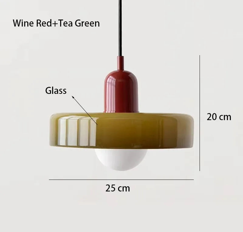 Nordic Retro Glass Pendant Lamp