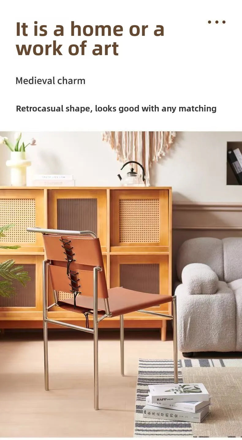 Italian Leather Dining Chair