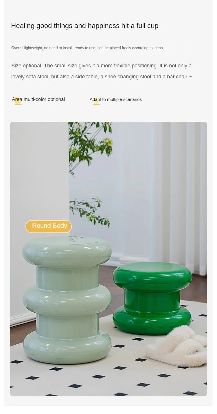 Nordic Minimalist Low Stool
