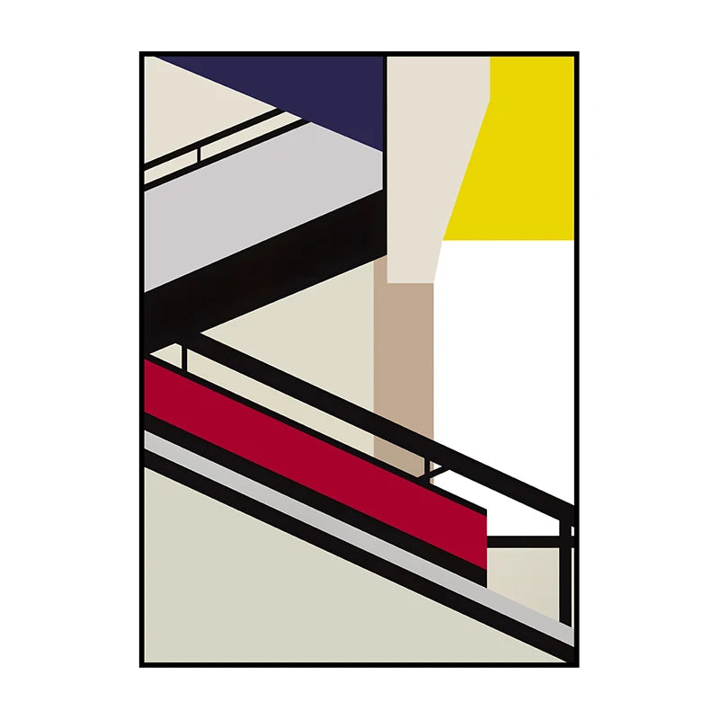 Bauhaus Chair Abstract Poster