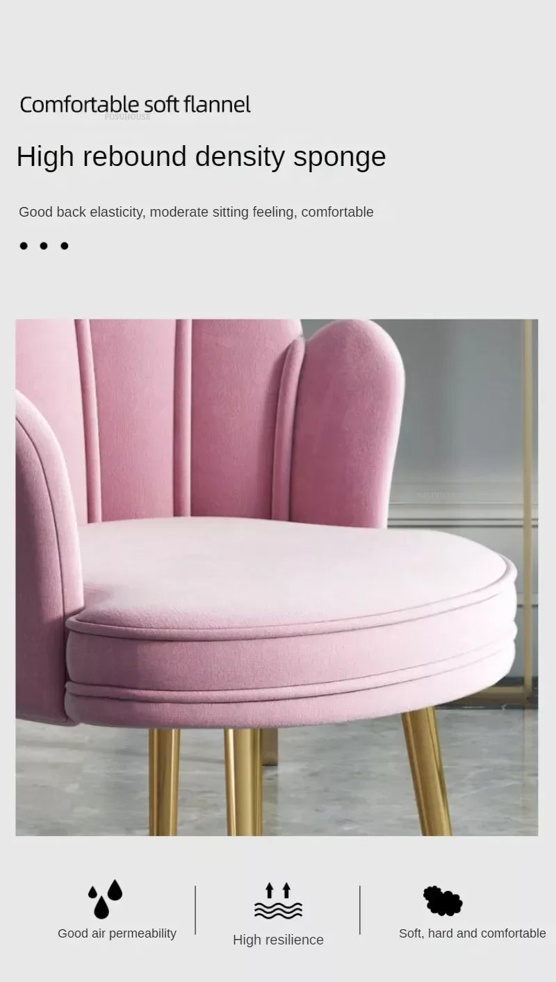 Nordic Fabric Backrest Chair