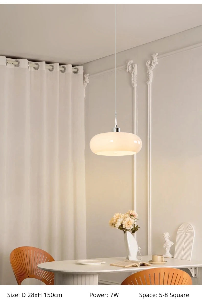 Orange Glass Pendant Light