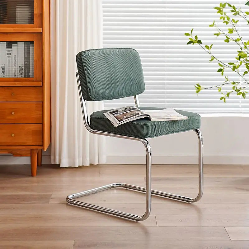 Nordic Retro Corduroy Dining Chair