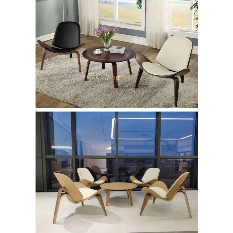 Ash Eames Curved Coffee Table