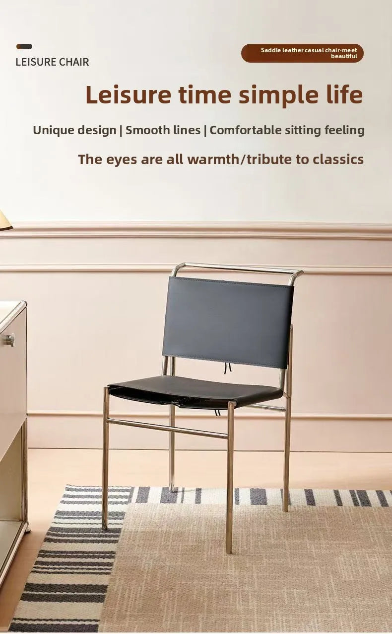 Italian Leather Dining Chair