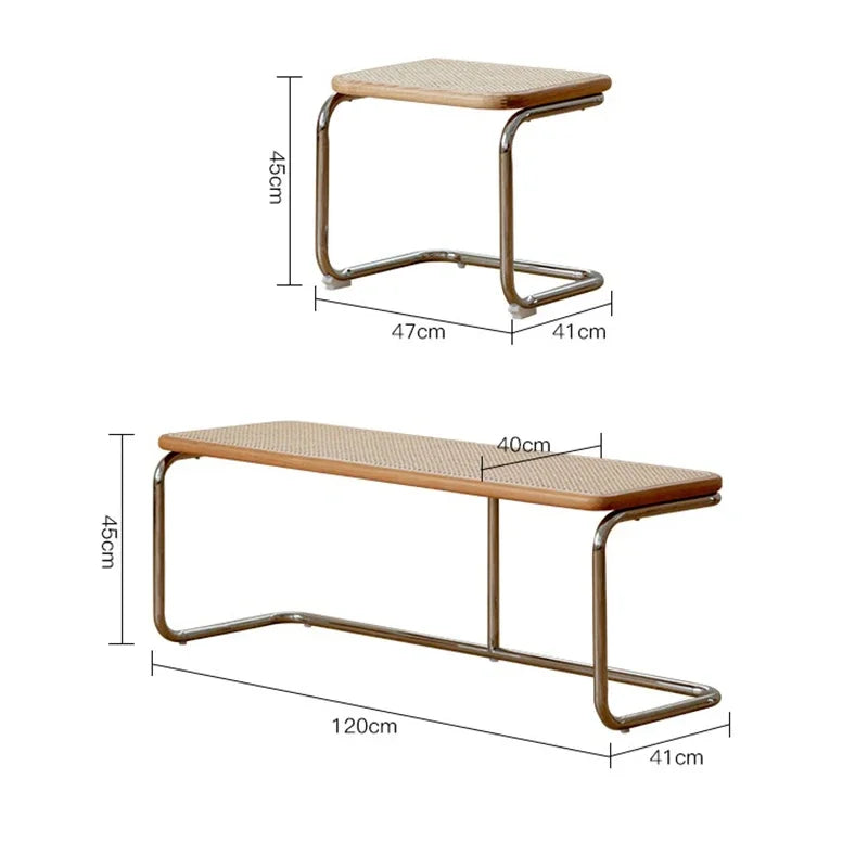 Nordic Rattan Bench