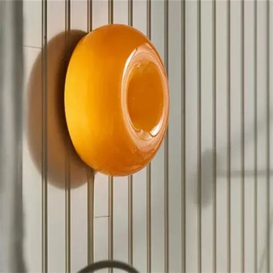 Orange Donut Wall Lamp