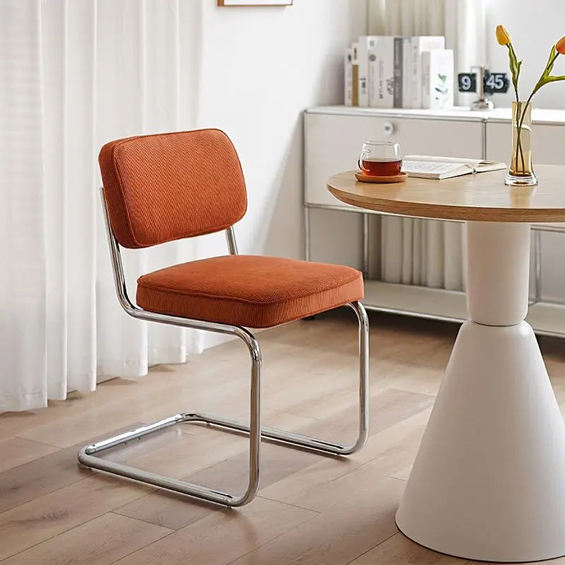 Nordic Retro Corduroy Dining Chair