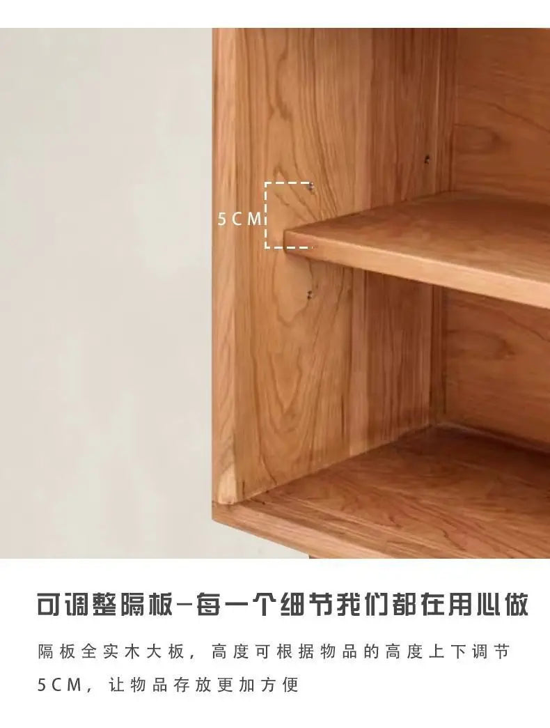 Japanese-Style Rattan Dining Cabinet