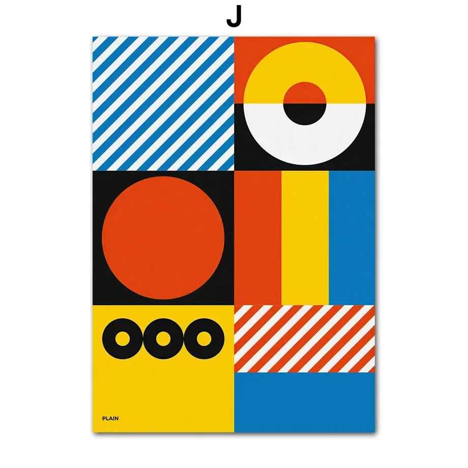 Bauhaus Geometric Wall Art