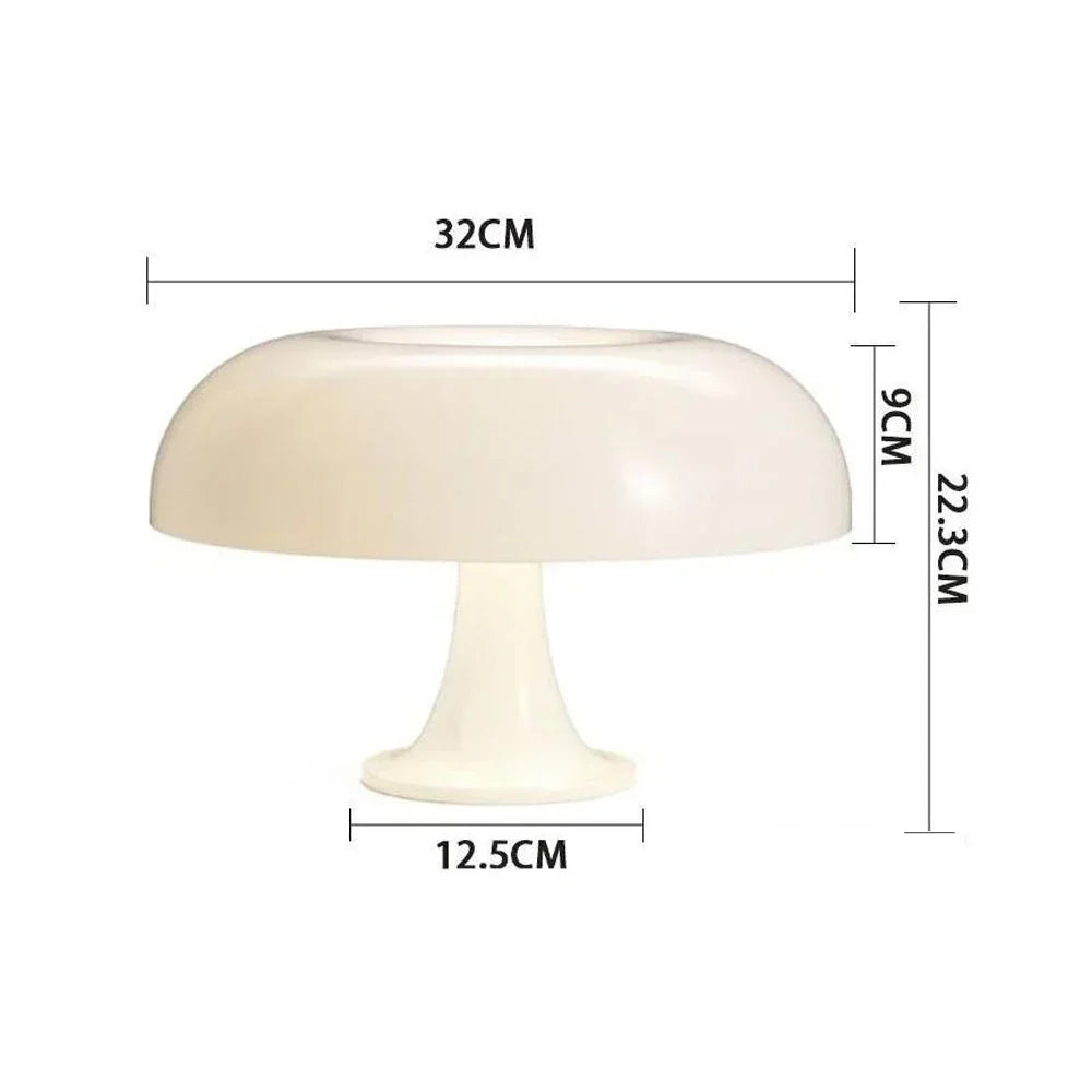 Orange Danish Mushroom Lamp