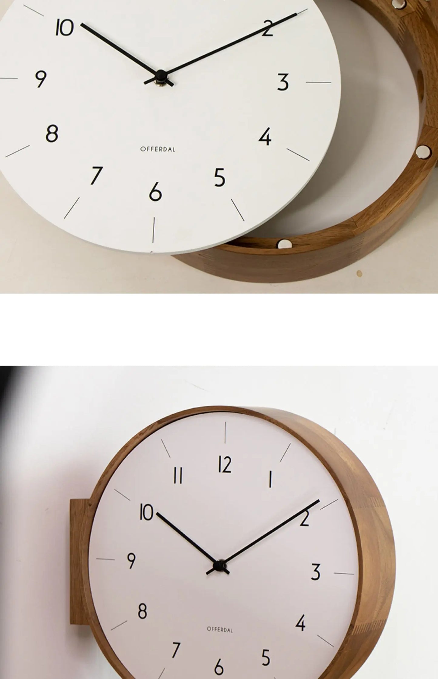 Japanese-Style Double-Sided Wall Clock