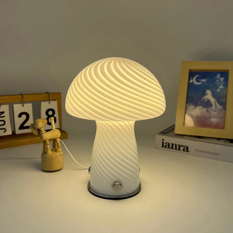 Glass Mushroom Lamp