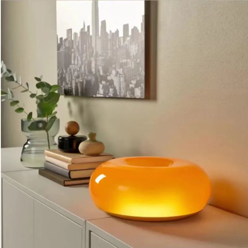 Orange Donut Wall Lamp