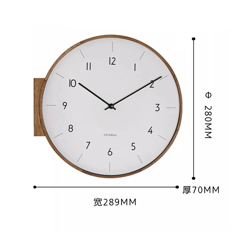 Japanese-Style Double-Sided Wall Clock