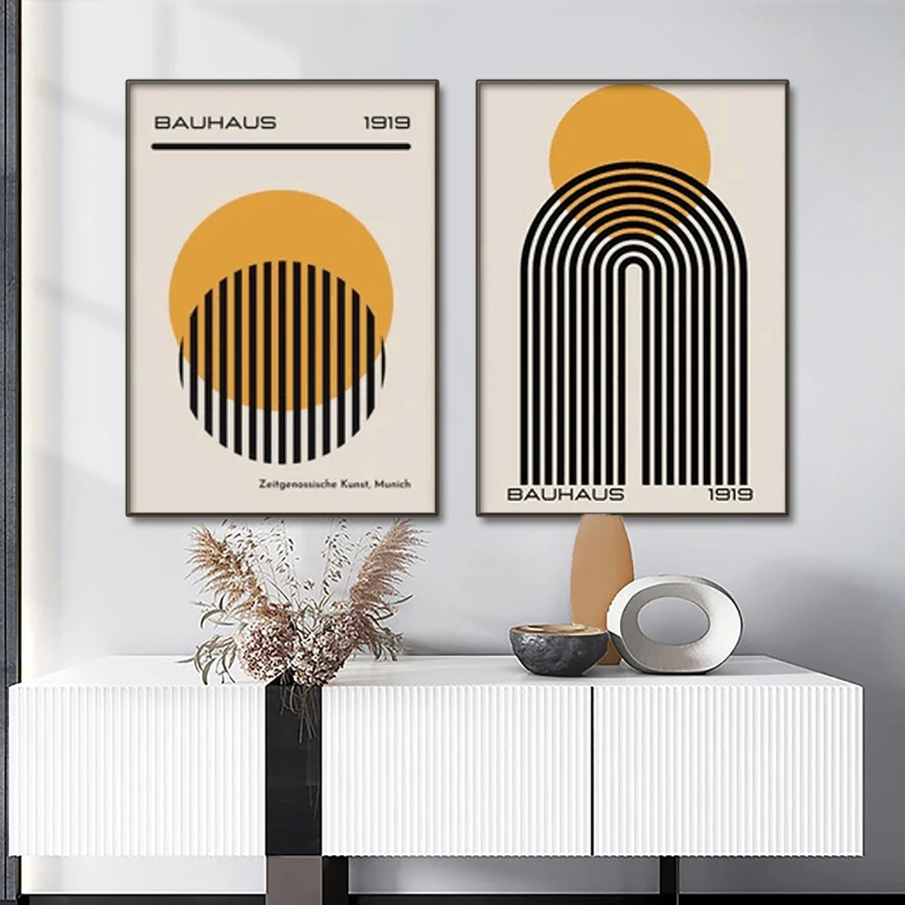 Bauhaus Geometric Wall Art