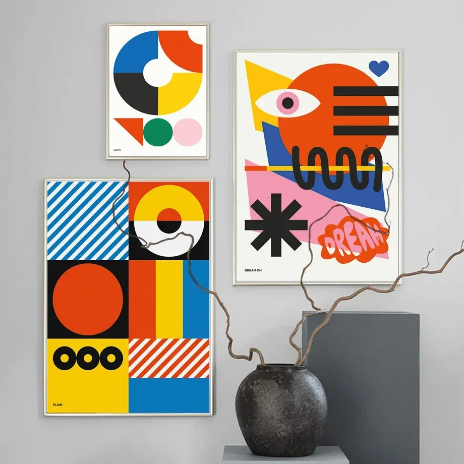 Bauhaus Geometric Wall Art