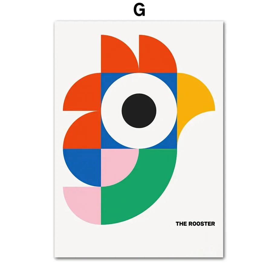 Bauhaus Geometric Wall Art