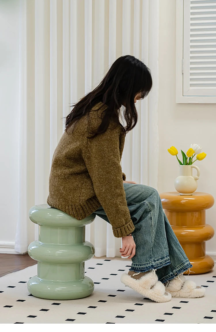 Nordic Minimalist Low Stool