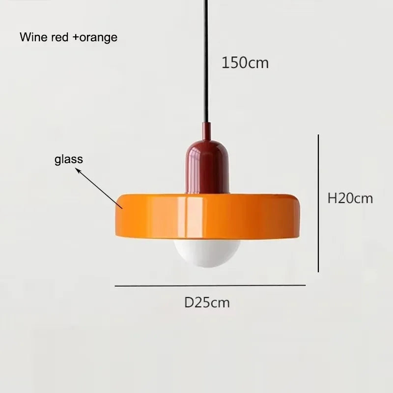 Nordic Retro Glass Pendant Lamp