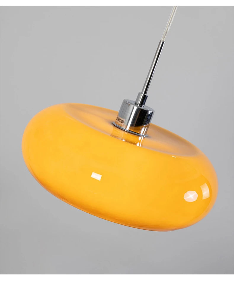 Orange Glass Pendant Light