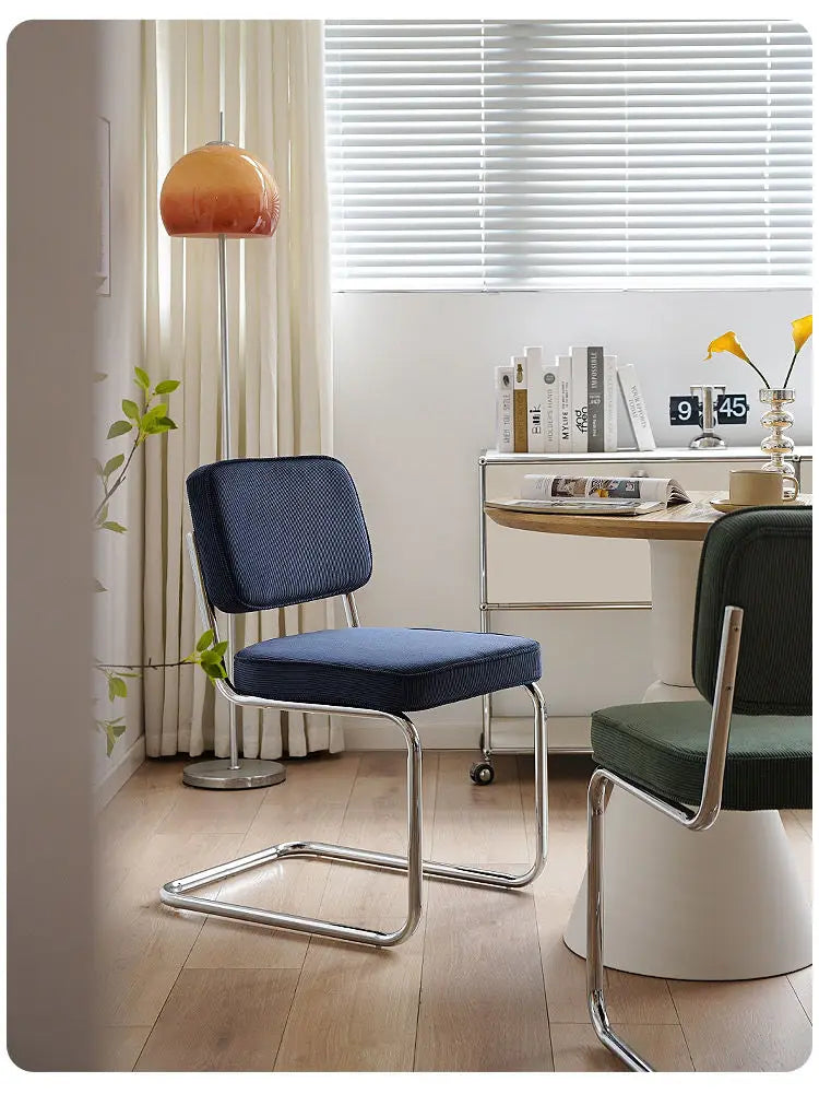 Nordic Retro Corduroy Dining Chair