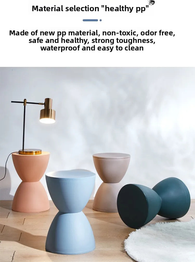 Prince stool Nordic plastic round stool fashionable simple low stool simple modern