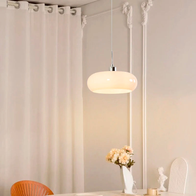 Orange Glass Pendant Light