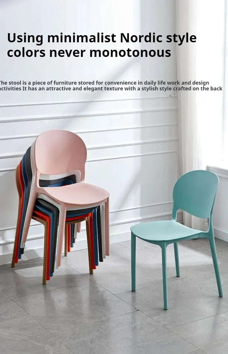 Foldable Nordic Dining Chair