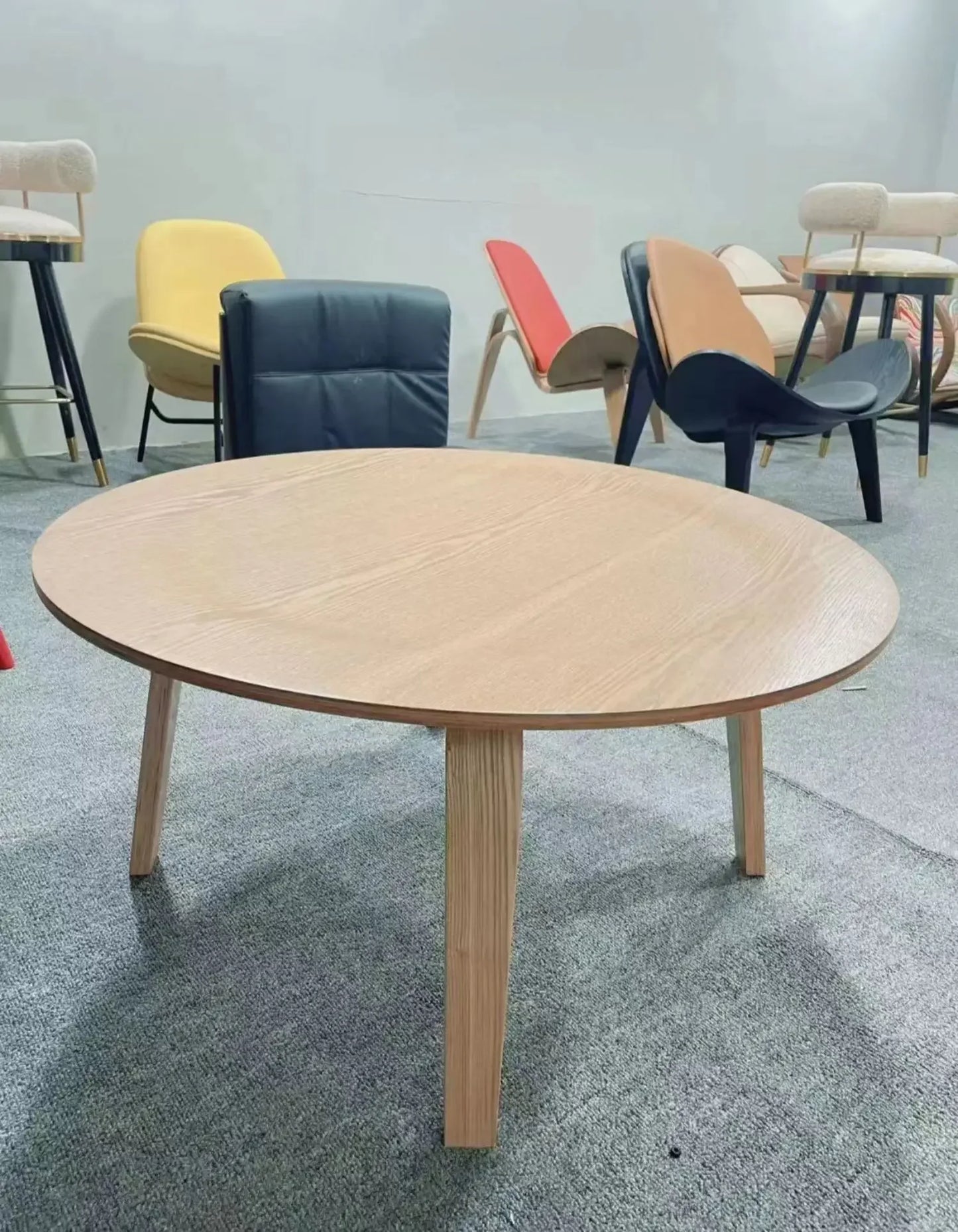 Ash Eames Curved Coffee Table