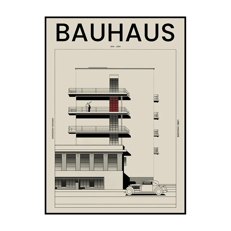 Bauhaus Chair Abstract Poster