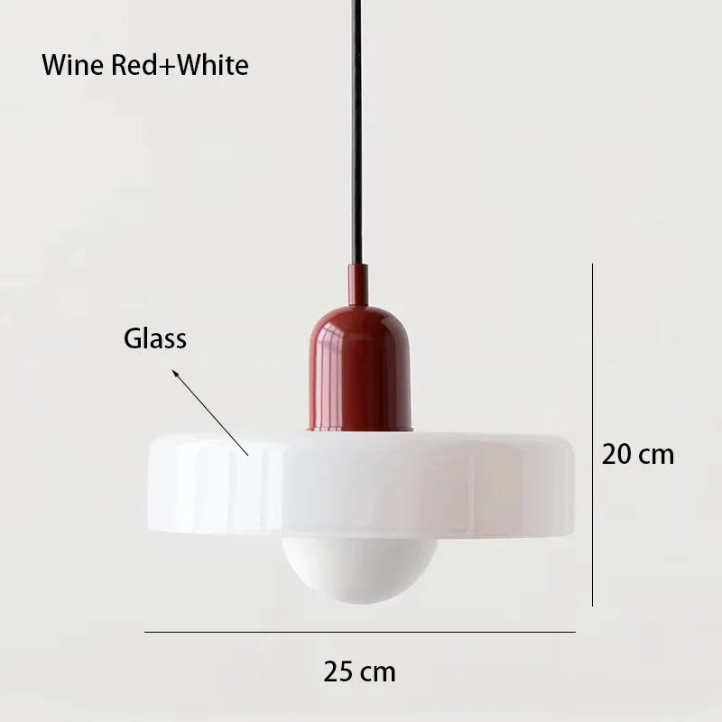 Nordic Retro Glass Pendant Lamp