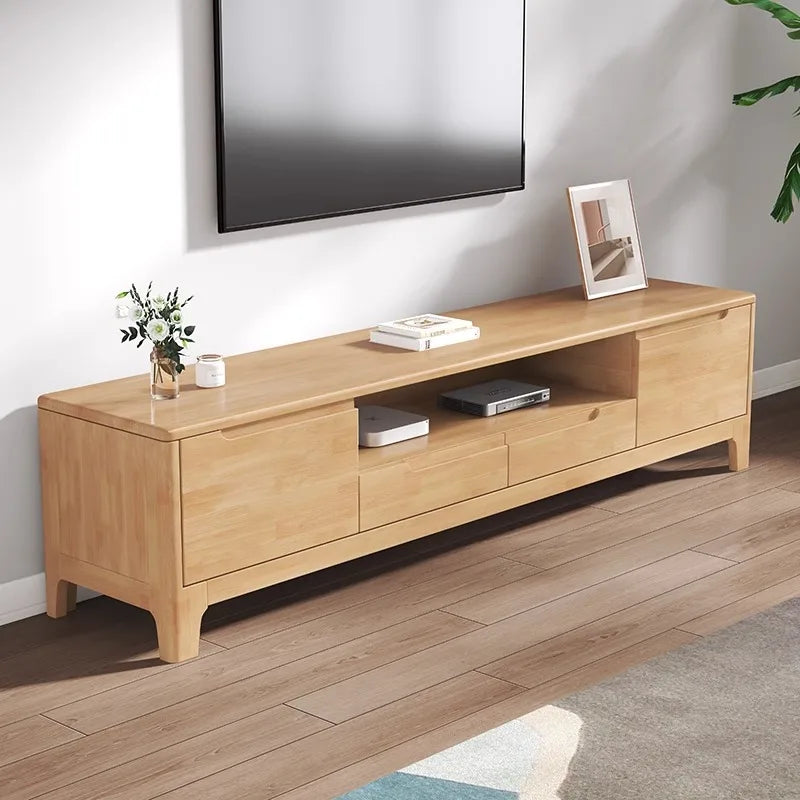 Dark Brown Wooden TV Stand